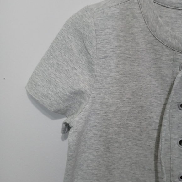 J.Crew Lace Up knit Gray Mini Dress Size Extra Extra Small - Picture 4 of 10